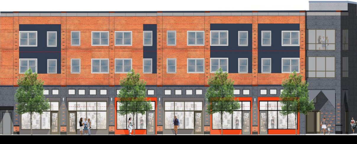 AFFORDABLE HOUSING: Sankofa is a proposed mixed-use residential and commercial development proposed by The Vecino Group at 411 W. Commercial St.